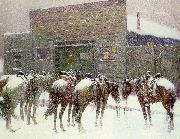 Berninghaus, Oscar Edmund The Faithful Ponies oil painting